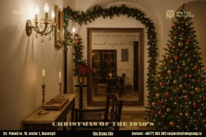 Decoratiuni de Craciun în stil interbelic: eleganța nobilă a Eko Group Vila în atmosfera Crăciunului anilor ’30